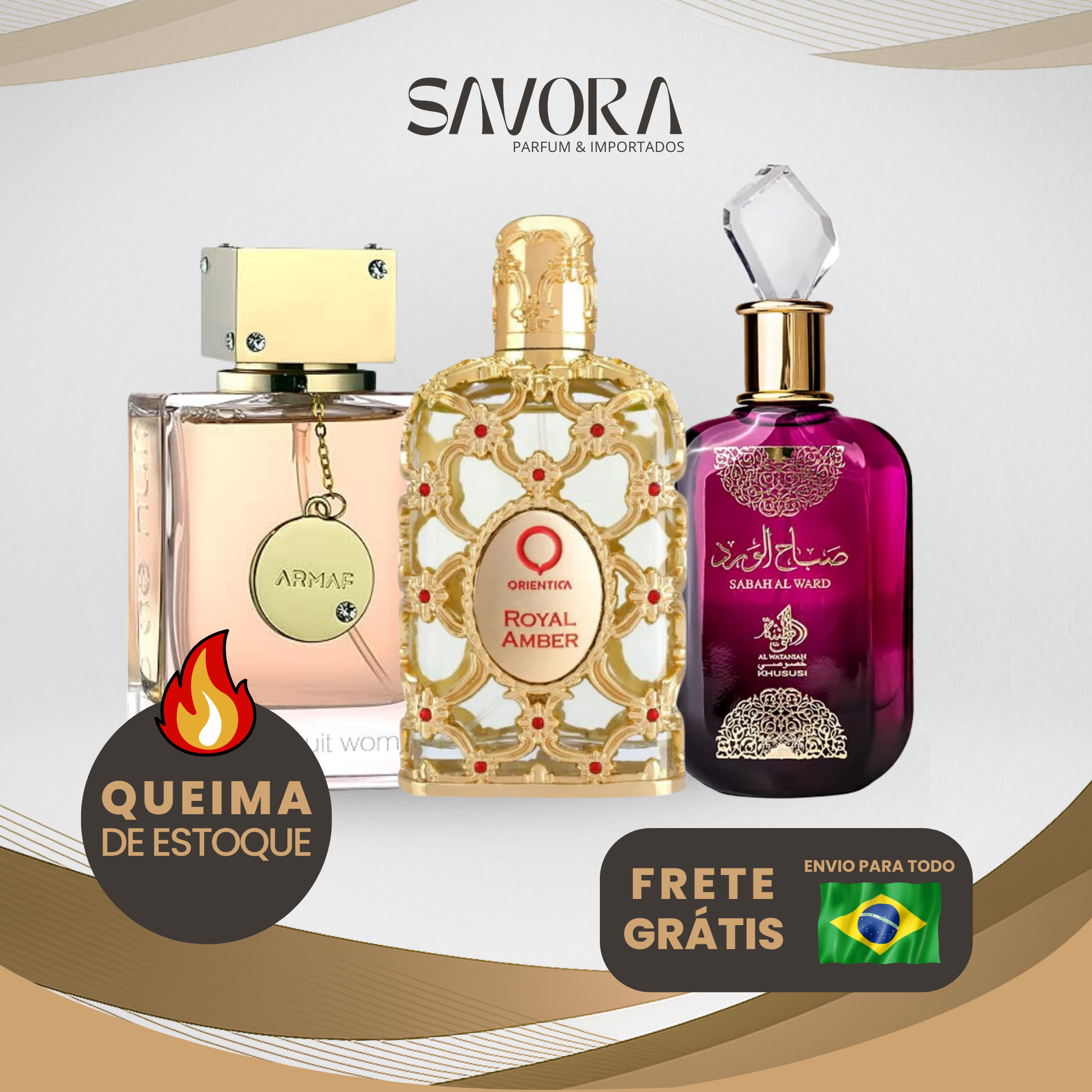PROMOÇÃO COMPRE 1 LEVE 3 - Royal Amber, Sabah al Ward e Club de nuit - Edição Limitada ❤️ - 100ml Cada