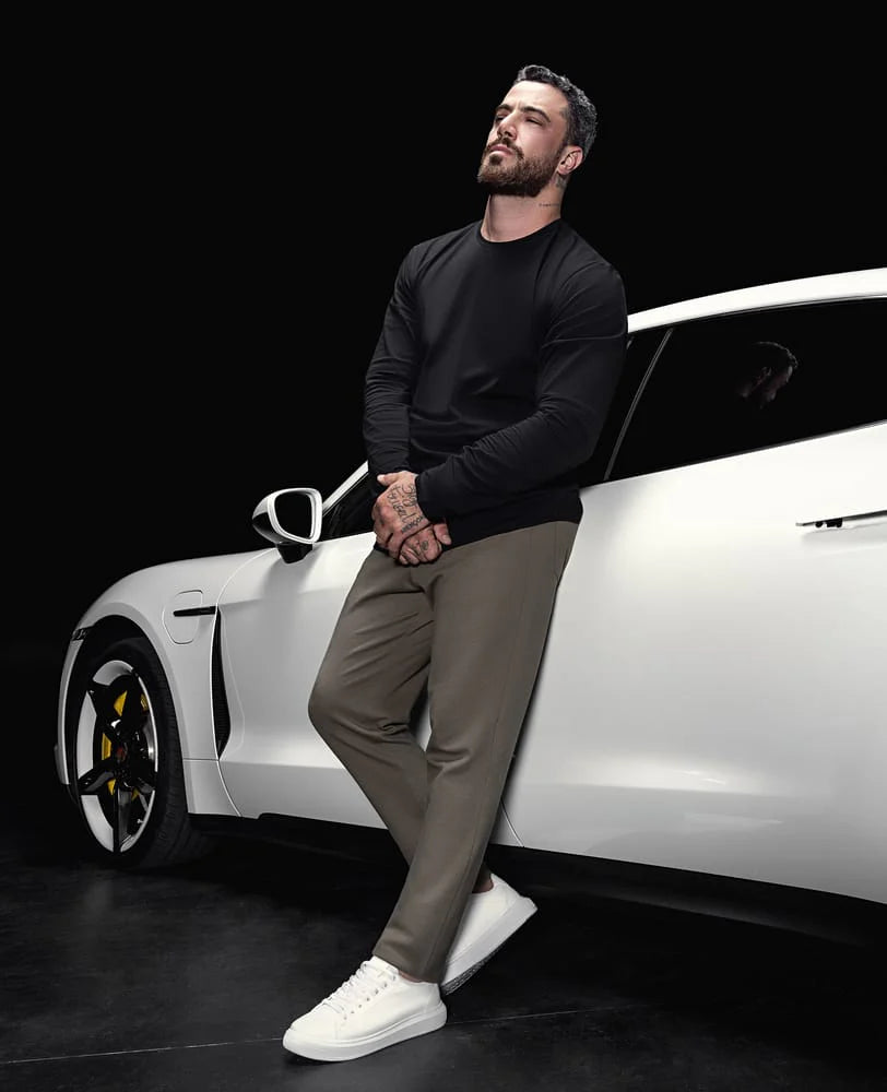 Tênis de Couro Branco R6