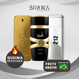 PROMOÇÃO COMPRE 1 LEVE 3 - One Million, 212 Vip Men e Assad Lattafa - Especial de Dia dos Pais 🔥 - 100ml Cada (Cópia)